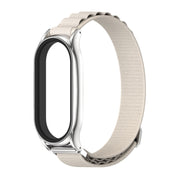For Xiaomi Mi Band 6 / 5 / 4 / 3 MIJOBS PLUS Nylon Breathable Watch Band(Grey Silver) - Watch Bands by MIJOBS