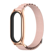 For Xiaomi Mi Band 6 / 5 / 4 / 3 MIJOBS PLUS Nylon Breathable Watch Band(Pink Rose Gold) - Watch Bands by MIJOBS