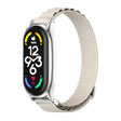 For Xiaomi Mi Band 7 / 7 NFC MIJOBS PLUS Nylon Breathable Watch Band(Grey Silver) - Watch Bands by MIJOBS