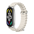 For Xiaomi Mi Band 6 / 5 / 4 / 3 MIJOBS PLUS Marine Silicone Breathable Watch Band(Grey Silver)