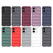 For vivo Y16 4G Global Magic Shield TPU + Flannel Phone Case(Grey)