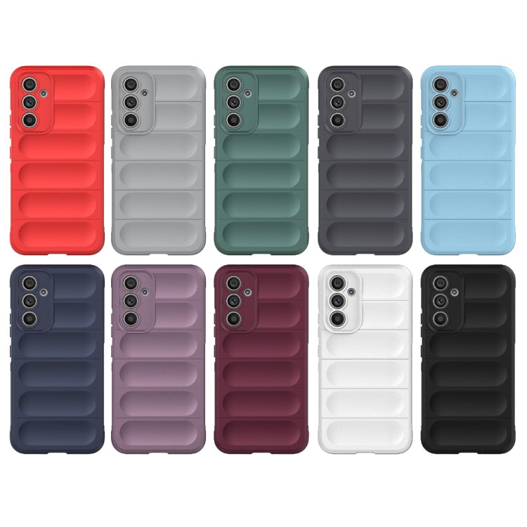 For Samsung Galaxy A54 5G Magic Shield TPU + Flannel Phone Case(Red)