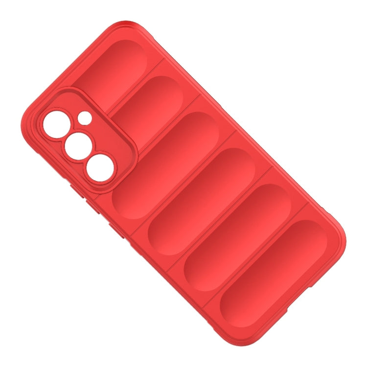 For Samsung Galaxy A54 5G Magic Shield TPU + Flannel Phone Case(Red)