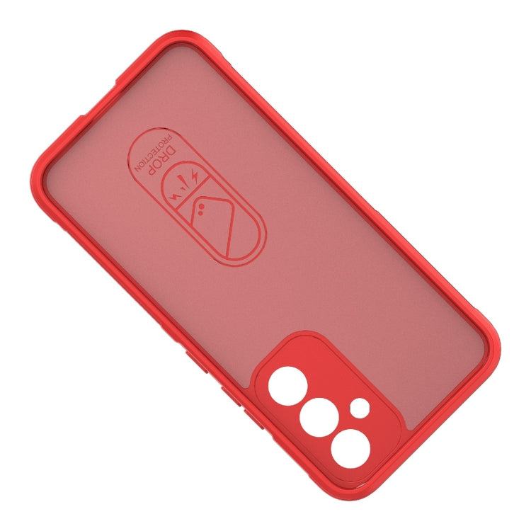 For Samsung Galaxy A54 5G Magic Shield TPU + Flannel Phone Case(Red)