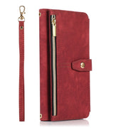 For Samsung Galaxy A52 4G / 5G Dream 9-Card Wallet Zipper Bag Leather Phone Case(Red)