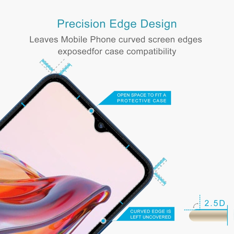 For Xiaomi Redmi 12C / Xiaomi Poco C55 50pcs 0.26mm 9H 2.5D Tempered Glass Film