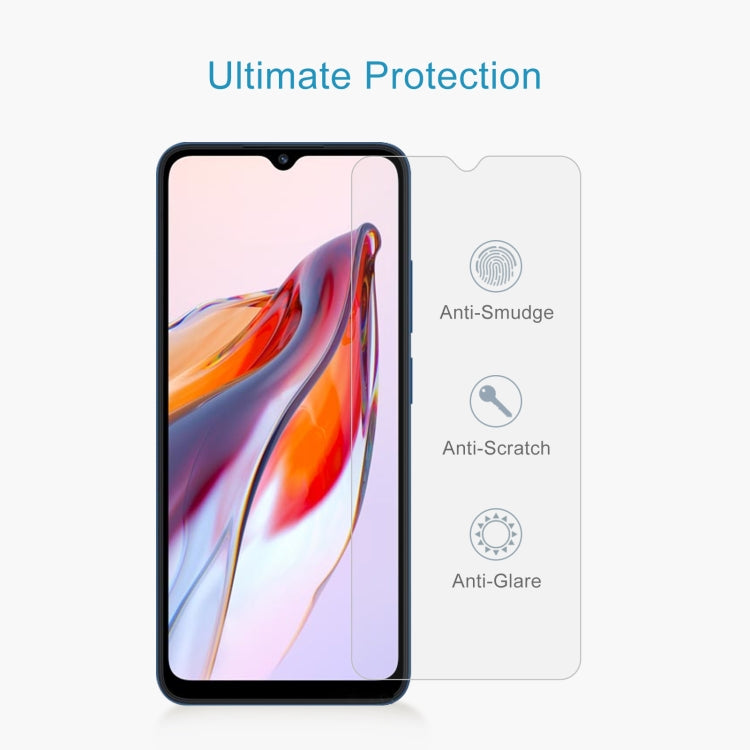 For Xiaomi Redmi 12C / Xiaomi Poco C55 50pcs 0.26mm 9H 2.5D Tempered Glass Film