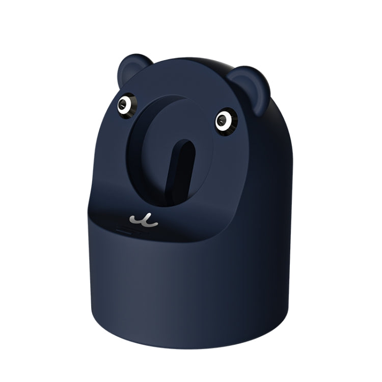 For Apple Watch Smart Watch Silicone Charging Holder without Charger(Dark Blue)