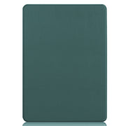 For Microsoft Surface Pro 9 Custer Pure Color Holder Leather Tablet Case(Green)