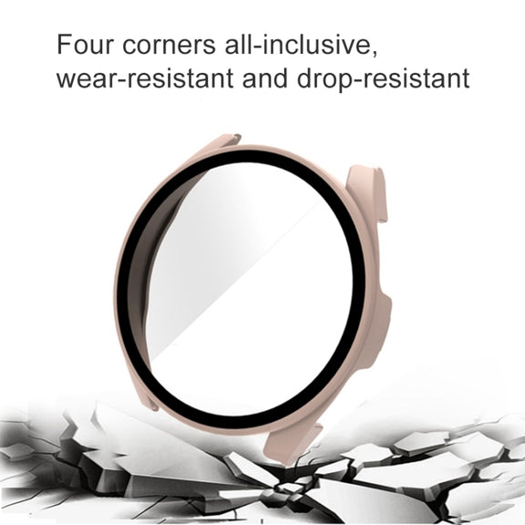 For Xiaomi Watch S2 42mm PC + 9H Tempered Glass Integrated Protective Watch Case(Black)