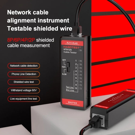 HABOTEST HT812A 2 in 1 Telephone Line Network Line Tester