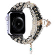Forest Style Beads Watch Band For Apple Watch Series 9&8&7 41mm / SE 3&SE 2&6&SE&5&4 40mm / 3&2&1 38mm(Black)