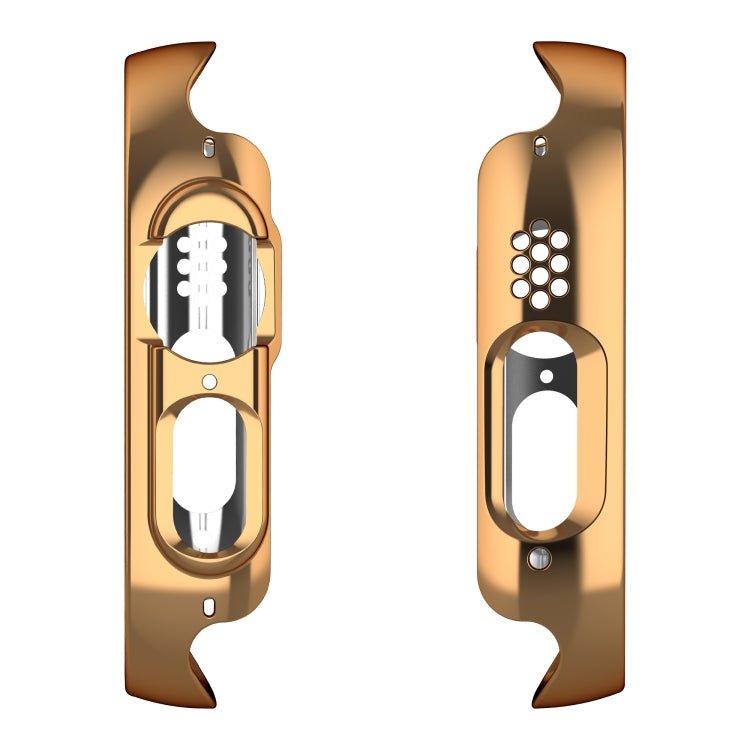 For Apple Watch Ultra 2 / Ultra 49mm Plating Gloss PC Tempered Glass Integral Watch Case(Rose Gold)