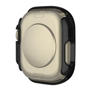 For Apple Watch Ultra 2 / Ultra 49mm Plating Gloss PC Tempered Glass Integral Watch Case(Black)