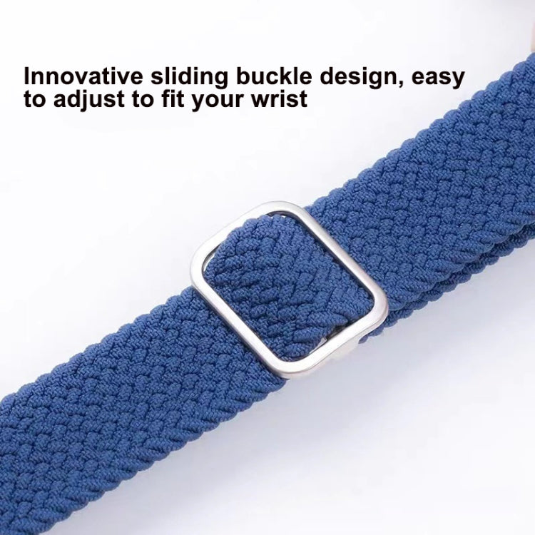 For Google Pixel Watch Buckle Nylon Braided Watch Band(Rainbow)