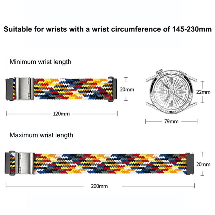 For Google Pixel Watch Metal Buckle Nylon Watch Band(Black Grey)