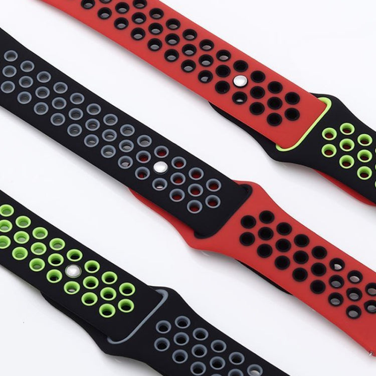 For Google Pixel Watch Two-color Reverse Buckle Silicone Watch Band(Black Pink)