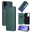 For TCL 40SE Carbon Fiber Texture Flip Leather Phone Case(Green) - free shipping - PMC TechLife - Order now!