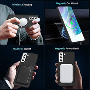 For Samsung Galaxy S23 5G MagSafe Magnetic Liquid Silicone Phone Case(Black)