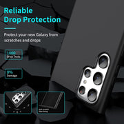 For Samsung Galaxy S23 Ultra 5G MagSafe Magnetic Liquid Silicone Phone Case(Black)