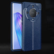 For Honor X9a Litchi Texture Shockproof TPU Phone Case(Blue) - Honor Cases by PMC TechLife | Online Shopping South Africa | PMC TechLife | Buy Now Pay Later Mobicred