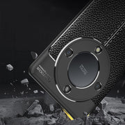 For Honor X9a Litchi Texture Shockproof TPU Phone Case(Black)
