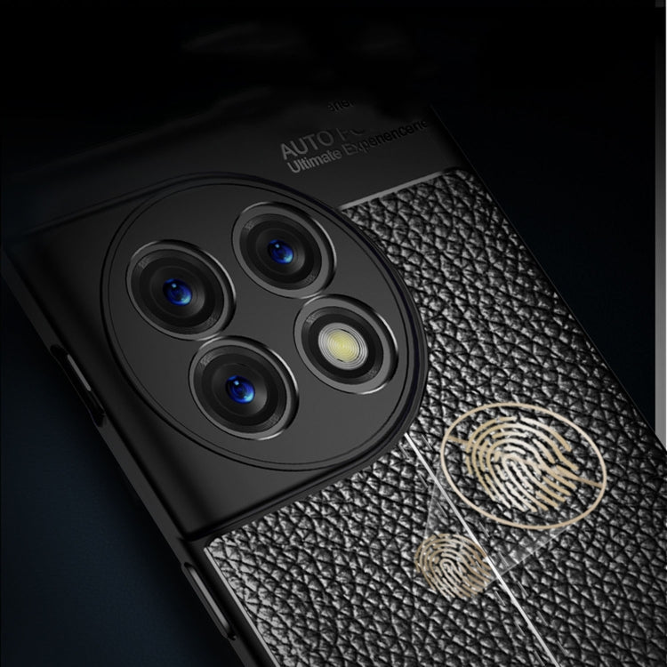 For OnePlus 11 5G Litchi Texture Shockproof TPU Phone Case(Black)