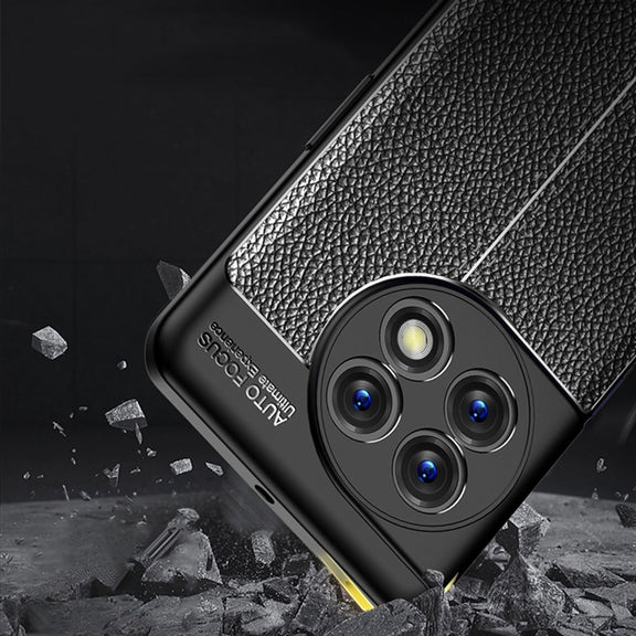 For OnePlus 11 5G Litchi Texture Shockproof TPU Phone Case(Black)