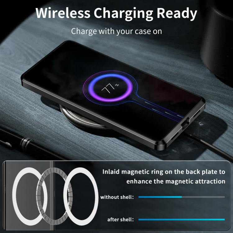 For Samsung Galaxy Note10+ MagSafe Magnetic Frosted Metal Phone Case(Black)