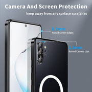 For Samsung Galaxy Note10+ MagSafe Magnetic Frosted Metal Phone Case(Black)