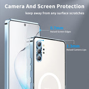 For Samsung Galaxy Note10+ MagSafe Magnetic Frosted Metal Phone Case(Blue)