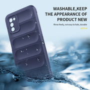 For Samsung Galaxy A03s India Version Magic Shield TPU + Flannel Phone Case(Dark Green)