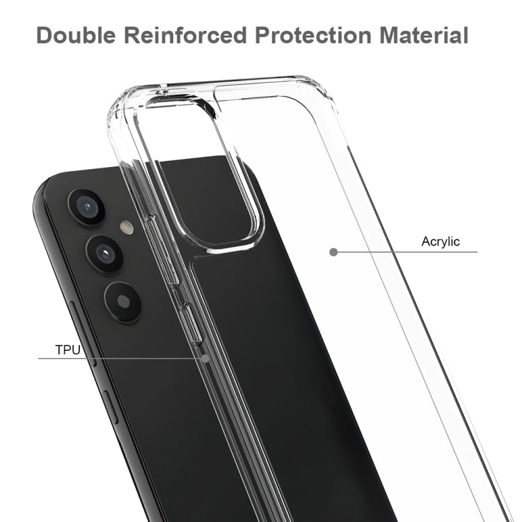 For Samsung Galaxy A34 5G Shockproof Scratchproof TPU + Acrylic Phone Case(Transparent)