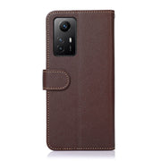 For Xiaomi Redmi Note 12S 4G KHAZNEH Litchi Texture Leather RFID Phone Case(Brown)