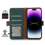 For Xiaomi 13 Genuine Leather Magnetic RFID Leather Phone Case(Green)