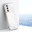 For Samsung Galaxy S21 5G XINLI Straight Edge 6D Electroplate TPU Phone Case(White) - free shipping - PMC TechLife - Order now!