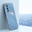 For Samsung Galaxy S21+ 5G XINLI Straight Edge 6D Electroplate TPU Phone Case(Celestial Blue) - free shipping - PMC TechLife - Order now!