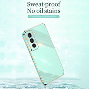For Samsung Galaxy S21+ 5G XINLI Straight Edge 6D Electroplate TPU Phone Case(Celestial Blue)