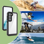 For Samsung Galaxy S23+ 5G RedPepper 360 Full Body Life Water-resistant Phone Case(Black)