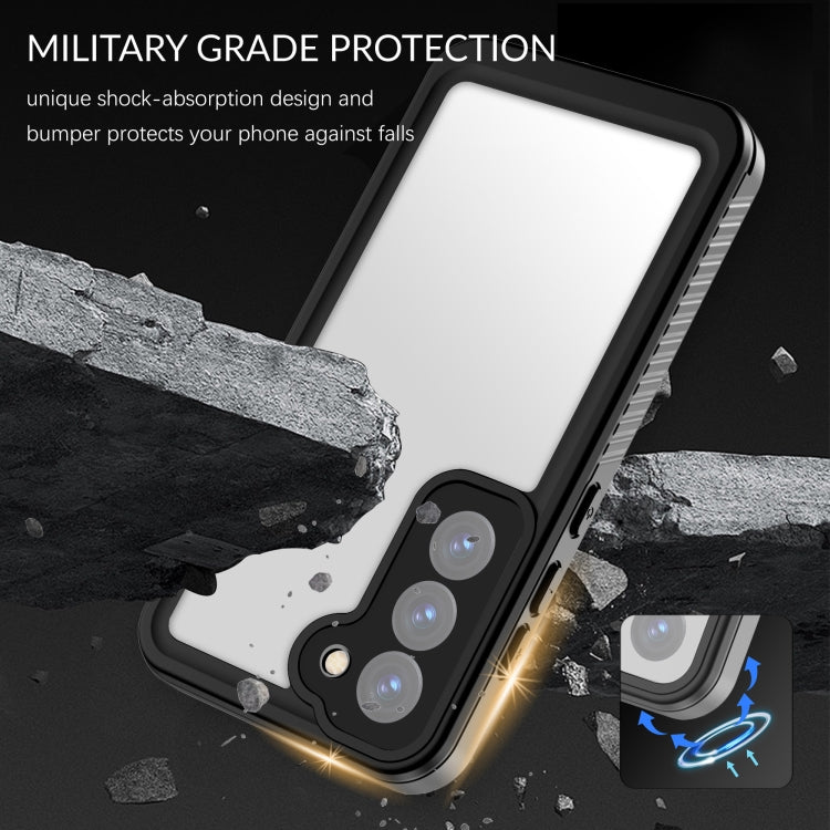 For Samsung Galaxy S23+ 5G RedPepper 360 Full Body Life Water-resistant Phone Case(Black)