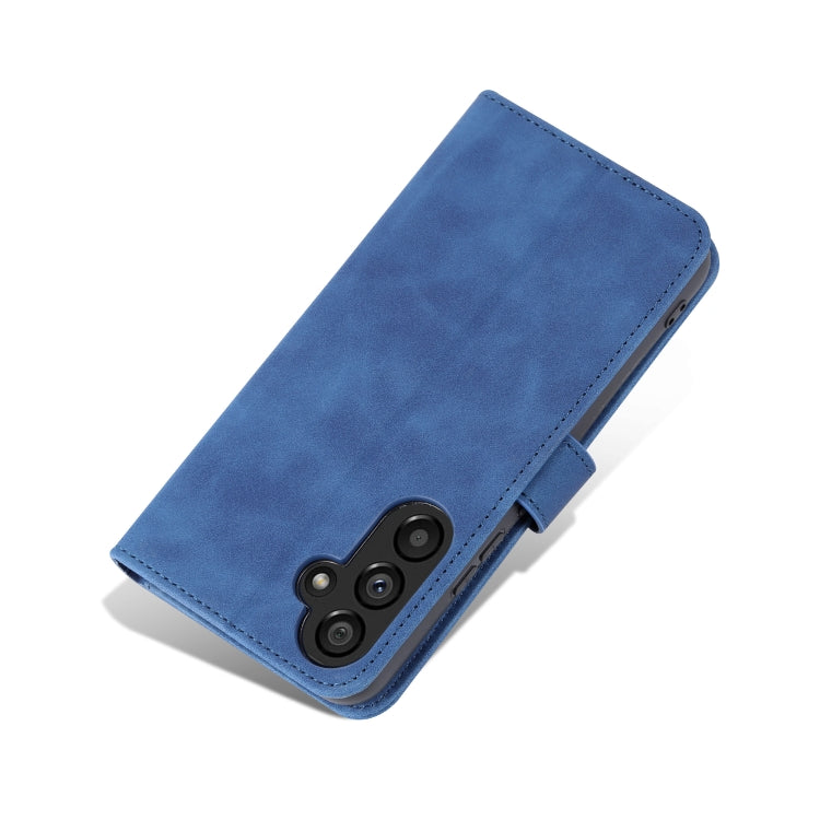 For Samsung Galaxy A34 5G AZNS Skin Feel Calf Texture Flip Leather Phone Case(Blue)