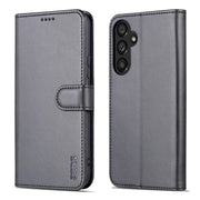 For Samsung Galaxy A34 5G AZNS Skin Feel Calf Texture Flip Leather Phone Case(Black)