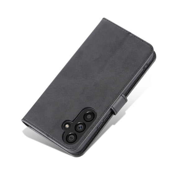 For Samsung Galaxy A34 5G AZNS Skin Feel Calf Texture Flip Leather Phone Case(Black)