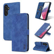For Samsung Galaxy A54 5G AZNS Skin Feel Calf Texture Flip Leather Phone Case(Blue)