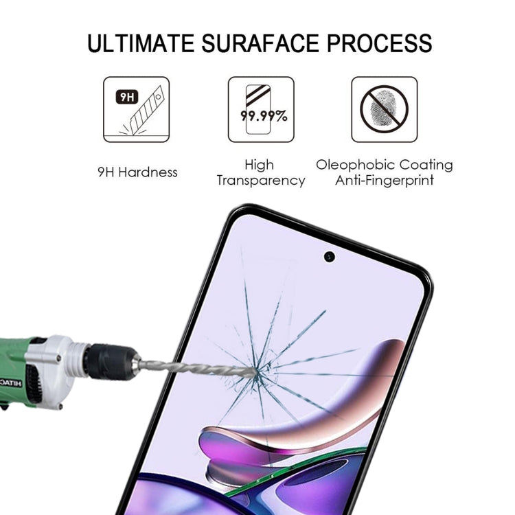 For Motorola Moto G13 Full Glue Full Cover Screen Protector Tempered Glass Film