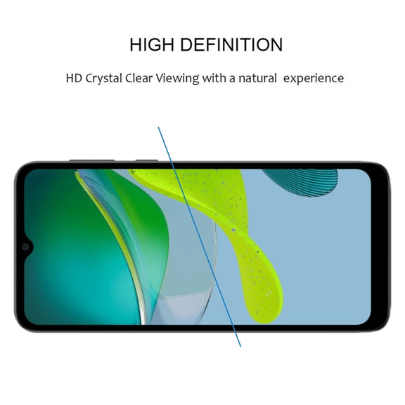 For Motorola Moto E13 Full Glue Full Cover Screen Protector Tempered Glass Film