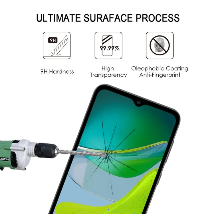 For Motorola Moto E13 Full Glue Full Cover Screen Protector Tempered Glass Film