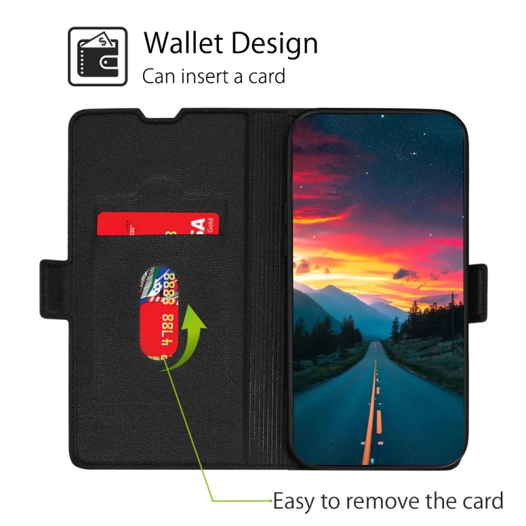 For Google Pixel 7a Ultra-thin Voltage Side Buckle Leather Phone Case(Black)