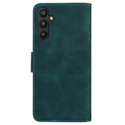 For Samsung Galaxy A34 5G Skin Feel Pure Color Flip Leather Phone Case(Green)