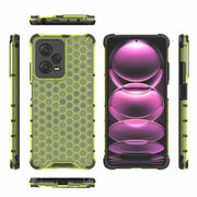For Xiaomi Poco X5 Shockproof Honeycomb PC + TPU Phone Case(Green)